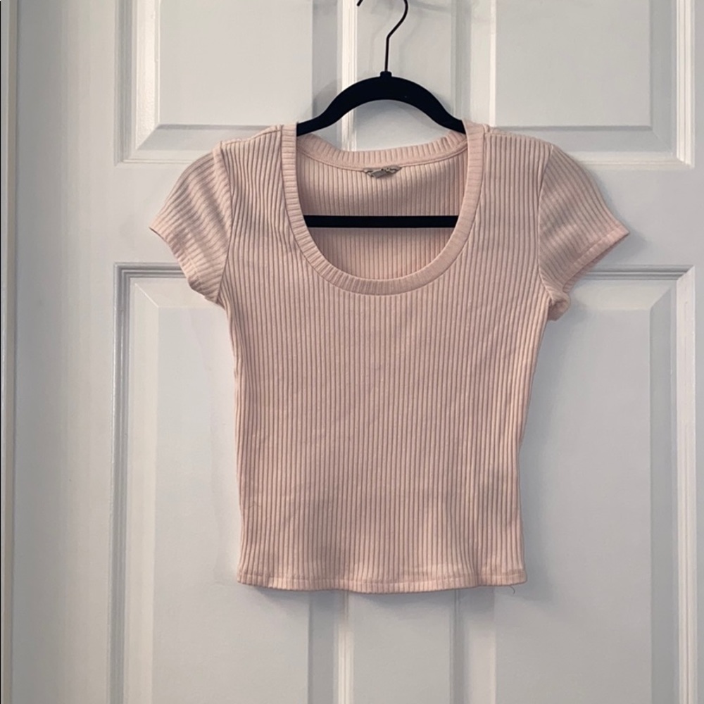Light Pink Form Fitting Guess Tee
